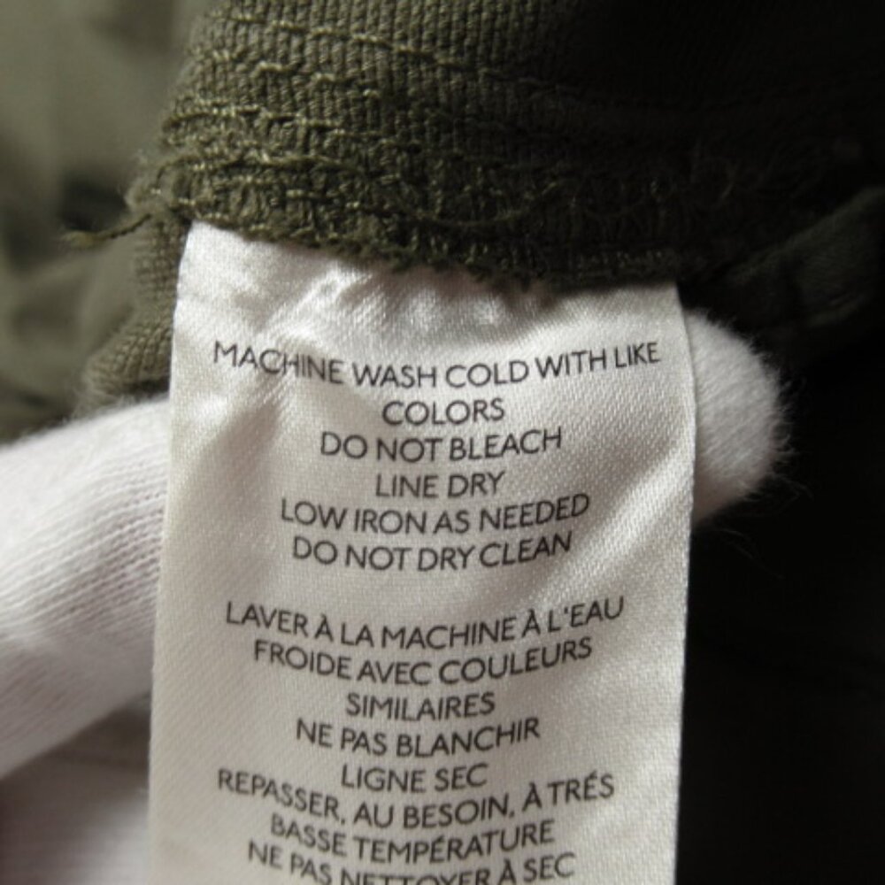 Anthropologie Maeve Utility Wide Leg Trousers Pants Green M - Picture 9 of 12